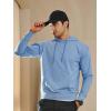 imageNORTHYARD Mens Cotton Hoodies Pullover Drawstring Hooded Collar Casual Sweatshirts Athletic Long Sleeve Shirts with PocketBluebell