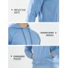 imageNORTHYARD Mens Cotton Hoodies Pullover Drawstring Hooded Collar Casual Sweatshirts Athletic Long Sleeve Shirts with PocketBluebell