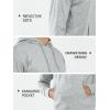 imageNORTHYARD Mens Cotton Hoodies Pullover Drawstring Hooded Collar Casual Sweatshirts Athletic Long Sleeve Shirts with PocketGreyheather