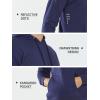 imageNORTHYARD Mens Cotton Hoodies Pullover Drawstring Hooded Collar Casual Sweatshirts Athletic Long Sleeve Shirts with PocketNavy