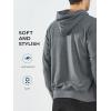 imageNORTHYARD Mens Cotton Hoodies Pullover Drawstring Hooded Collar Casual Sweatshirts Athletic Long Sleeve Shirts with PocketSmokeheather