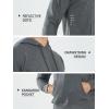 imageNORTHYARD Mens Cotton Hoodies Pullover Drawstring Hooded Collar Casual Sweatshirts Athletic Long Sleeve Shirts with PocketSmokeheather