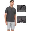 imageNORTHYARD Mens Cotton Polo Shirts Short Sleeve Knitted Golf Shirt Casual Classic Polos TShirtDarkgrey