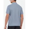 imageNORTHYARD Mens Cotton Polo Shirts Short Sleeve Knitted Golf Shirt Casual Classic Polos TShirtGreyblue