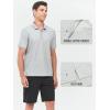 imageNORTHYARD Mens Cotton Polo Shirts Short Sleeve Knitted Golf Shirt Casual Classic Polos TShirtLightgrey
