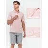 imageNORTHYARD Mens Cotton Polo Shirts Short Sleeve Knitted Golf Shirt Casual Classic Polos TShirtPink