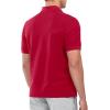 imageNORTHYARD Mens Cotton Polo Shirts Short Sleeve Knitted Golf Shirt Casual Classic Polos TShirtRed