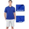 imageNORTHYARD Mens Cotton Polo Shirts Short Sleeve Knitted Golf Shirt Casual Classic Polos TShirtRoyalblue