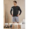 imageNORTHYARD Mens Long Sleeve Running Shirts Quick Dry Athletic Workout Gym Sun Protection UPF 50 Shirt Hiking Swim Rash GuardBlack