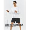 imageNORTHYARD Mens Long Sleeve Running Shirts Quick Dry Athletic Workout Gym Sun Protection UPF 50 Shirt Hiking Swim Rash GuardWhite