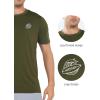 imageNORTHYARD Mens UPF 50 Rash Guard TShirts Sun Protection UV Quick Dry Short Sleeve Shirts Lightweight Fishing SwimArmygreen