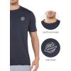 imageNORTHYARD Mens UPF 50 Rash Guard TShirts Sun Protection UV Quick Dry Short Sleeve Shirts Lightweight Fishing SwimDarkgrey