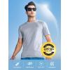 imageNORTHYARD Mens UPF 50 Rash Guard TShirts Sun Protection UV Quick Dry Short Sleeve Shirts Lightweight Fishing SwimLightgrey