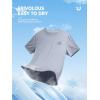 imageNORTHYARD Mens UPF 50 Rash Guard TShirts Sun Protection UV Quick Dry Short Sleeve Shirts Lightweight Fishing SwimLightgrey