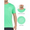 imageNORTHYARD Mens UPF 50 Rash Guard TShirts Sun Protection UV Quick Dry Short Sleeve Shirts Lightweight Fishing SwimMintgreen