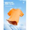 imageNORTHYARD Mens UPF 50 Rash Guard TShirts Sun Protection UV Quick Dry Short Sleeve Shirts Lightweight Fishing SwimOrange