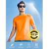 imageNORTHYARD Mens UPF 50 Rash Guard TShirts Sun Protection UV Quick Dry Short Sleeve Shirts Lightweight Fishing SwimOrange