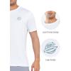imageNORTHYARD Mens UPF 50 Rash Guard TShirts Sun Protection UV Quick Dry Short Sleeve Shirts Lightweight Fishing SwimWhite