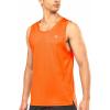imageNORTHYARD Mens Athletic Tank Tops Lightweight Gym Workout Sleeveless ShirtsQuick Dry Running Muscle TeeOrange