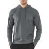 imageNORTHYARD Mens Cotton Hoodies Pullover Drawstring Hooded Collar Casual Sweatshirts Athletic Long Sleeve Shirts with PocketSmokeheather