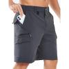 imageNORTHYARD Mens Hiking Cargo Shorts Dress Lightweight 9quot Outdoor Sports Work Shorts Golf Casual Hike Camping with 7 PocketsDarkgrey