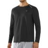 imageNORTHYARD Mens Long Sleeve Running Shirts Quick Dry Athletic Workout Gym Sun Protection UPF 50 Shirt Hiking Swim Rash GuardBlack
