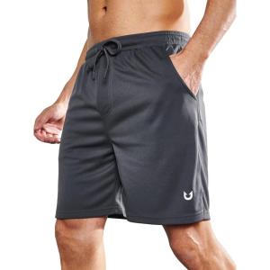 imageNORTHYARD Mens Athletic Gym Shorts 7 Quick Dry Running Workout Basketball Shorts Tennis Lightweight MeshDarkgrey
