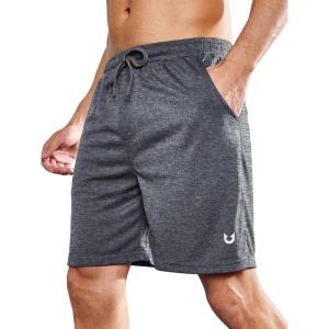 imageNORTHYARD Mens Athletic Gym Shorts 7 Quick Dry Running Workout Basketball Shorts Tennis Lightweight MeshGreyheather