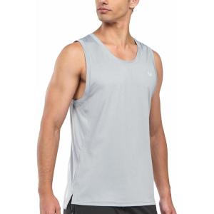 imageNORTHYARD Mens Athletic Tank Tops Lightweight Gym Workout Sleeveless ShirtsQuick Dry Running Muscle TeeLightgrey