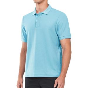 imageNORTHYARD Mens Cotton Polo Shirts Short Sleeve Knitted Golf Shirt Casual Classic Polos TShirtSkyblue