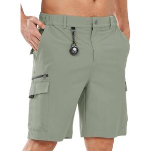 imageNORTHYARD Mens Hiking Cargo Shorts Dress Lightweight 9quot Outdoor Sports Work Shorts Golf Casual Hike Camping with 7 PocketsSagegreen