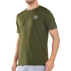 imageNORTHYARD Mens UPF 50 Rash Guard TShirts Sun Protection UV Quick Dry Short Sleeve Shirts Lightweight Fishing SwimArmygreen