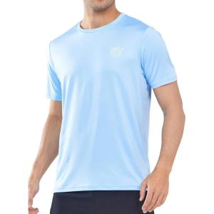 imageNORTHYARD Mens UPF 50 Rash Guard TShirts Sun Protection UV Quick Dry Short Sleeve Shirts Lightweight Fishing SwimSkyblue