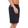 imageNORTHYARD Mens Casual Cotton Cargo Shorts with Elastic Waist and 6 Pockets Work Bermuda Shorts for MenBlack