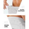 imageNORTHYARD Mens Casual Cotton Cargo Shorts with Elastic Waist and 6 Pockets Work Bermuda Shorts for MenLightgrey