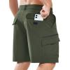 imageNORTHYARD Mens Hiking Cargo Shorts 9quot Lightweight Outdoor Tactical Work Short Athletic Casual Golf Camping Fishing 7 PocketsArmygreen