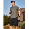 imageNORTHYARD Mens Hiking Cargo Shorts 9quot Lightweight Outdoor Tactical Work Short Athletic Casual Golf Camping Fishing 7 PocketsBlack