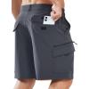 imageNORTHYARD Mens Hiking Cargo Shorts 9quot Lightweight Outdoor Tactical Work Short Athletic Casual Golf Camping Fishing 7 PocketsDarkgrey