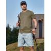 imageNORTHYARD Mens Hiking Cargo Shorts 9quot Lightweight Outdoor Tactical Work Short Athletic Casual Golf Camping Fishing 7 PocketsGreyblue