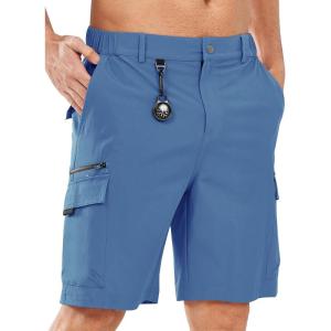 imageNORTHYARD Mens Hiking Cargo Shorts 9quot Lightweight Outdoor Tactical Work Short Athletic Casual Golf Camping Fishing 7 PocketsFederalblue