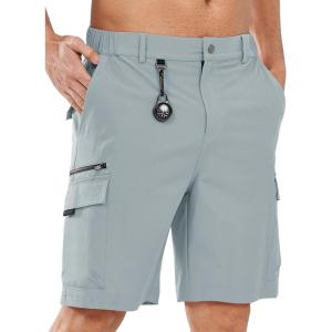 imageNORTHYARD Mens Hiking Cargo Shorts 9quot Lightweight Outdoor Tactical Work Short Athletic Casual Golf Camping Fishing 7 PocketsGreyblue