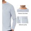 imageNORTHYARD Mens Sun Protection UPF 50 Shirts Long Sleeve Swim Rash Guard Shirt Workout Running Athletic Gym UV Fish HikingLightgrey