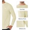imageNORTHYARD Mens Sun Protection UPF 50 Shirts Long Sleeve Swim Rash Guard Shirt Workout Running Athletic Gym UV Fish HikingOysterwhite