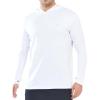 imageNORTHYARD Mens Sun Protection Hoodie Shirt UPF 50 Long Sleeve Swim SPF UV Fishing Rash Guard Shirts for Athletic WorkoutWhite