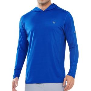 imageNORTHYARD Mens Sun Protection Hoodie Shirt UPF 50 Long Sleeve Swim SPF UV Fishing Rash Guard Shirts for Athletic WorkoutRoyalblue