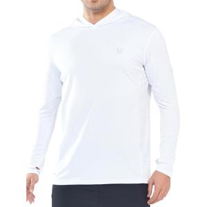 imageNORTHYARD Mens Sun Protection Hoodie Shirt UPF 50 Long Sleeve Swim SPF UV Fishing Rash Guard Shirts for Athletic WorkoutWhite