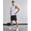 imageNORTHYARD Mens Athletic Running Shorts 7 Workout Gym Short Quick Dry Lightweight Tennis Basketball with Zipper PocketsBlack
