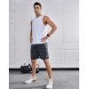 imageNORTHYARD Mens Athletic Running Shorts 7 Workout Gym Short Quick Dry Lightweight Tennis Basketball with Zipper PocketsDarkgrey