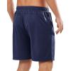 imageNORTHYARD Mens Athletic Running Shorts 7 Workout Gym Short Quick Dry Lightweight Tennis Basketball with Zipper PocketsNavy