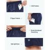 imageNORTHYARD Mens Athletic Running Shorts 7 Workout Gym Short Quick Dry Lightweight Tennis Basketball with Zipper PocketsNavy